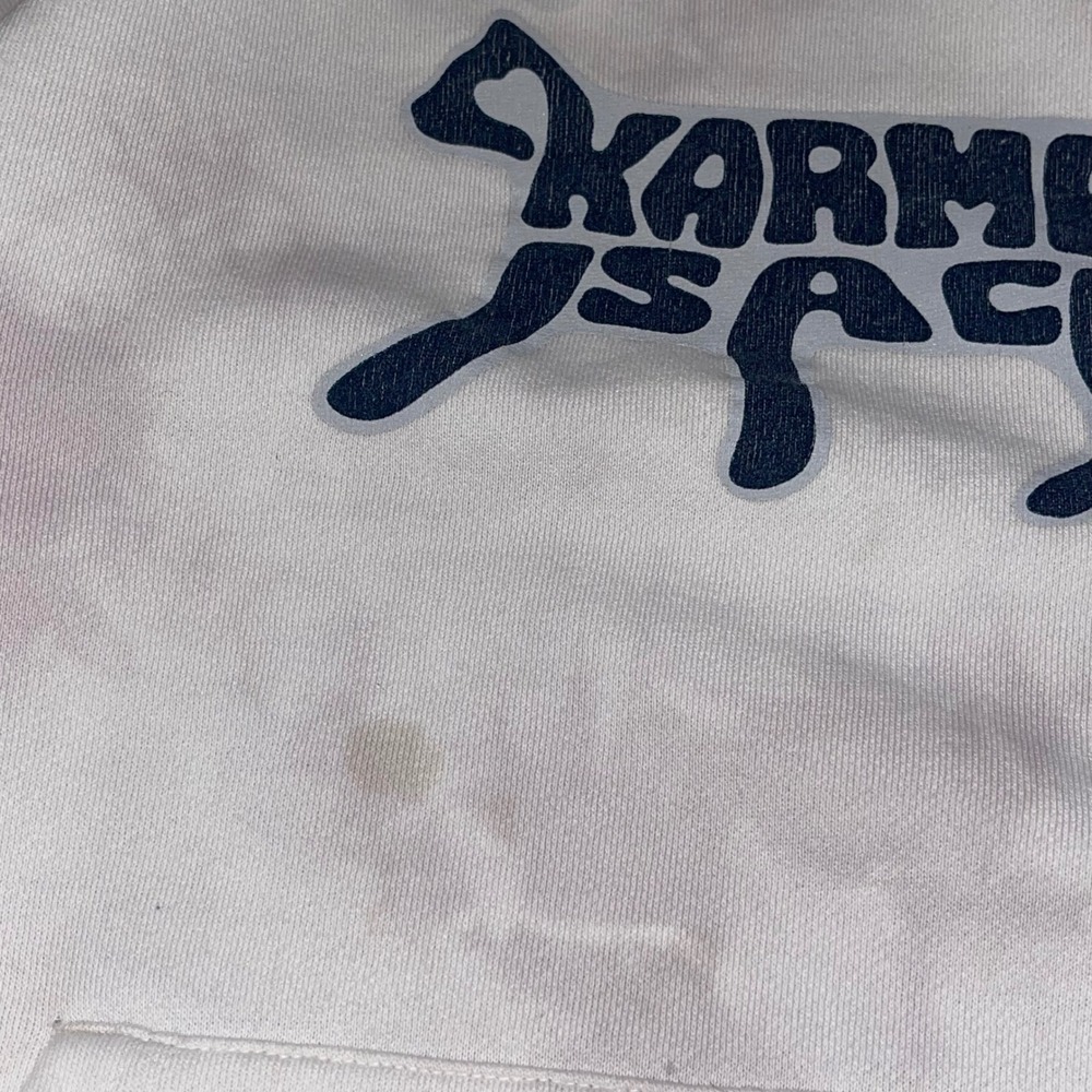 Taylor Swift Midnights Karma Is A Cat Tie Dye Hoodie XS Official Merch Stains - Picture 4 of 14